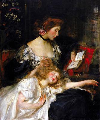 James Jebusa Shannon Mother and Child Germany oil painting art